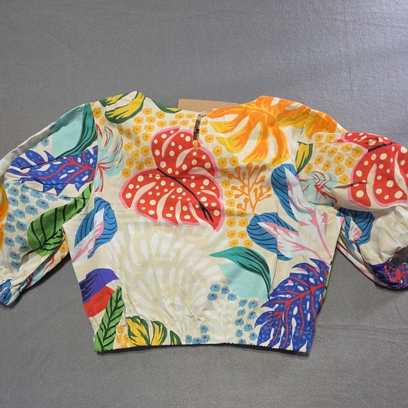 Maude Vivante SET NWT Large Floral SET PTP 21 Length 17 - Skirt 34 Inch Waist - Picture 7 of 7